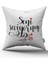Çift Taraflı Beyaz Siyah Seni Seviyorum Yazılı Dijital Baskı Kırlent Yastık Kılıfı - CGH389-CT 1