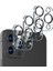 iPhone 12 Pro (3 Adet) Camera Koruma Lens Camı Siyah Camera Protection Black 1