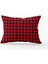 Kırmızı Siyah Yılbaşı Temalı Ekose Desenli Dijital Baskılı Kırlent Kılıfı CGH800-3550 Çift Tarafı Baskılı 1