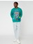 Kolej Baskılı Oversize Sweatshirt Şardonlu Kapşonlu 2