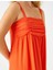 Askılı Midi Boy Elbise Drape Detaylı 5