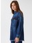 Gömlek Yaka Düz Kadın Denim Gömlek 231 Lcf 141001 Alıce 1 Denım 3