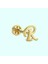 Altın Piercing -R- Harf 14 Ayar Tragus 1