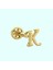 Altın Piercing -K- Harf 14 Ayar Tragus 1