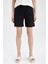 Regular Fit Geri Dönüşümlü İnce Sweatshirt Kumaşı Bermuda Şort U4570AZ21HS 4