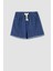 Kız Çocuk Relax Fit Esnek Belli Jean Şort T3311A622HS 4