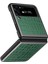 Samsung Galaxy Z Flip4 Için Timsah Doku Deri Katlanır Koruyucu Telefon Kılıfı Yeşil (Yurt Dışından) 1