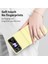 Samsung Galaxy Z Flip4 Için Cilt Macaron Üç Parçalı Set Telefon Kılıfı Sarı Hissediyorum (Yurt Dışından) 3