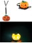 1 Adet Işıklı Pilli LED Işıklı Gülen Yüz Balkabağı Kolyesi Halloween Kolye 1