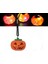 4 Adet Işıklı Pilli LED Işıklı Gülen Yüz Balkabağı Kolye Halloween Kolyesi 1