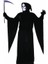 Yetişkin Çocuk Mini Boy Halloween Azrail Orağı Cadılar Bayramı Azrail Orak Gümüş Renk 45 cm 1