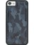 Apple iPhone 6-7-8 Camouflage Blue Leather Kılıf 1