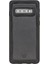 Samsung S10 Black Leather Kılıf 1
