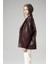 WM019 Oversize Biker Deri Kadın Mont 1