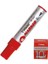 Kırmızı Permanent Markör Marker Kesik Uçlu Koli Kalemi Kırmızı 10 mm MR-6010 12 Adet 3