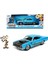 Looney Tunes Road Runner 1970 Plymouth 1:24 Ölçek Araba, Figür 7cm 5