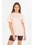 Oversize Fit Pamuklu Kısa Kollu Basic Kadın Erkek Tişört 2