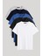Metalıc Erkek Çok Renkli T- Shirt Regular Fit Rahat Kesim V Yaka 5'li Basic Tişört Paketi 1