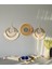 Wall Decoration Art Bohem Makrome ve Hasır Ayna Duvar Dekorasyon Ürünü 3’lü Set 1