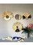 Wall Decoration Art Bohem Makrome ve Rafya Ayna Duvar Dekorasyon Ürünü 4’lü Set 1