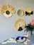 Wall Decoration Art Bohem Makrome ve Rafya Ayna Duvar Dekorasyon Ürünü 4’lü Set 2