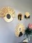 Wall Decoration Art Bohem Makrome ve Rafya Ayna Duvar Dekorasyon Ürünü 4’lü Set 3