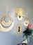 Wall Decoration Art Bohem Makrome ve Bambu Ayna Duvar Dekorasyon Ürünü 4’lü Set 2
