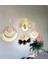 Wall Decoration Art Bohem Makrome ve Rafya Duvar Dekorasyon Ürünü 4’lü Set 2