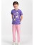 1743 Kısa Kol Kız Çocuk Pijama Takımı 4