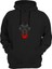 Ormanın Kralları Serisi Siyah Aslan Basklı Kalın Kapüşonlu Sweatshirt Hoodie 1