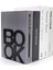 Book Yazı Desenli Model Kitap Desteği - Ev ve Ofis Dekoratif Estetik Kitap Tutucu (2'li Set) Siyah 3