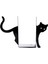 Kedi Model Kitap Tutacağı - Hediyelik, Estetik ve Dekoratif Kitap Tutucu ( 2li Set ) Siyah 4