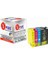 Epson Workforce WF-3640DTWF Uyumlu 4 Renk Muadil Kartuş Seti 1