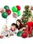 2 Adet Noel Kırmızı Yeşil Konfeti Balon Seti Mutlu Noeller Partisi Dekorasyonları (Yurt Dışından) 4