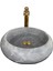 Gri Mermer Beyaz Damarlı Bombeli Lavabo 1