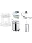 Krom 5lt Çöp Kovası ve 2 Katlı Raf ve Havluluk ve Kağıtlık ve Fırça 5 Takım Set 1