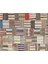 Eşsiz 100% Yün El Dokuma Patchwork Halı 146 x 182 cm 6114 2