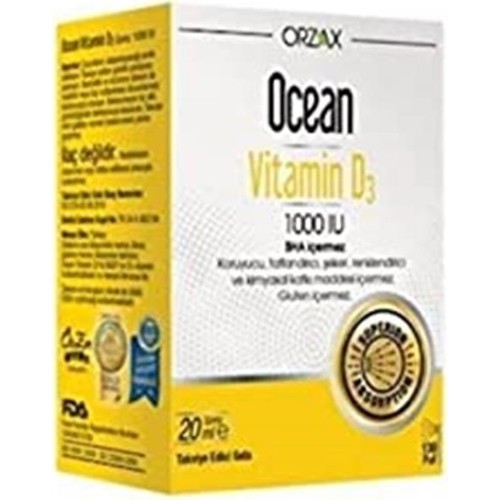 Ocean Vitamin D3 1000 Iu 20 Ml Sprey 130 Puff, Takviye Edici Fiyatı