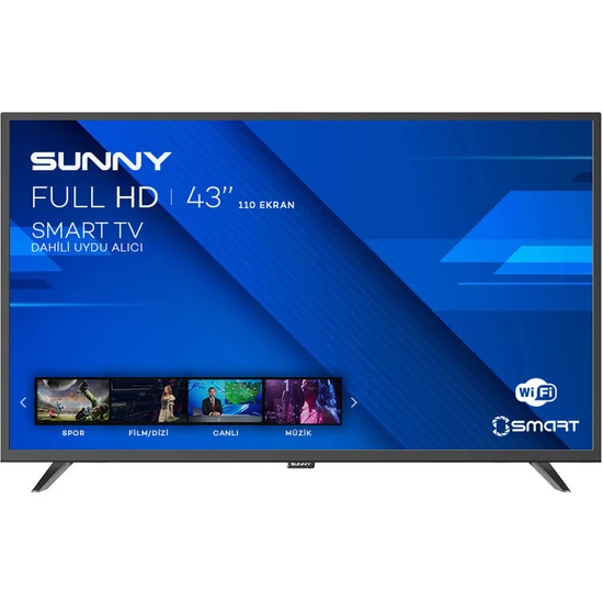 Sunny SN43DAL13 43 109 Ekran Uydu Alıcılı Full HD Android Smart LED TV