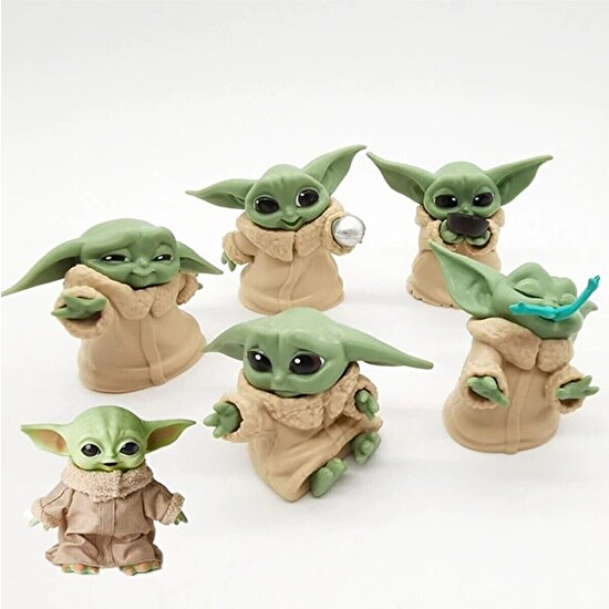 Duru Toys Star Wars 6lı Baby Yoda Figür Seti