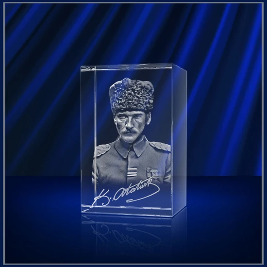 3D Kristal Atatürk 02