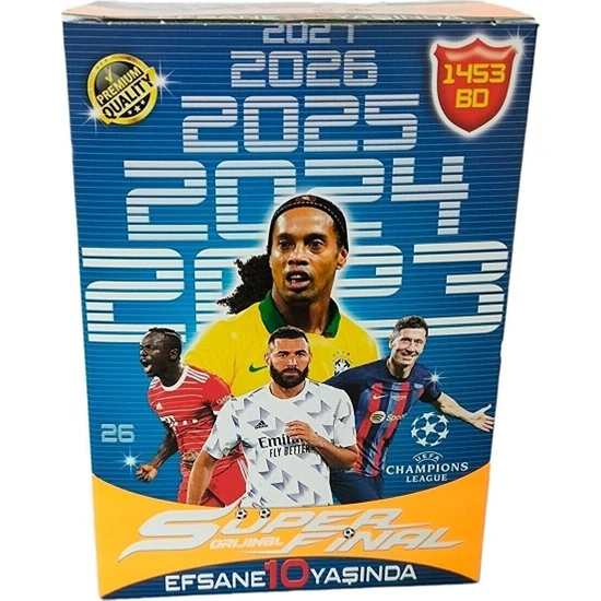 Süper Final 10.yıl Premium Özel Seri 400 Adet Futbol Oyuncu Kartları - 2023 -24-25-26-27 Son Sezon