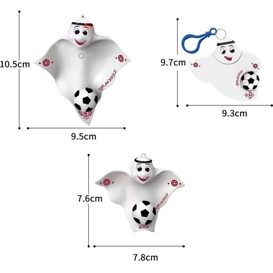 Colorful Balloons 2022 Dünya Kupası Maskotu Katar Anahtarlık Fiyatı