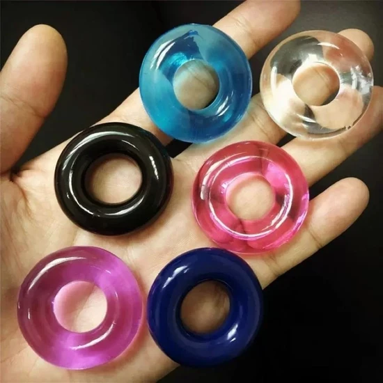 Joytoy Penis Halkası 6 Adet Karışık Renkli Penis Ring Penis Kılıfı