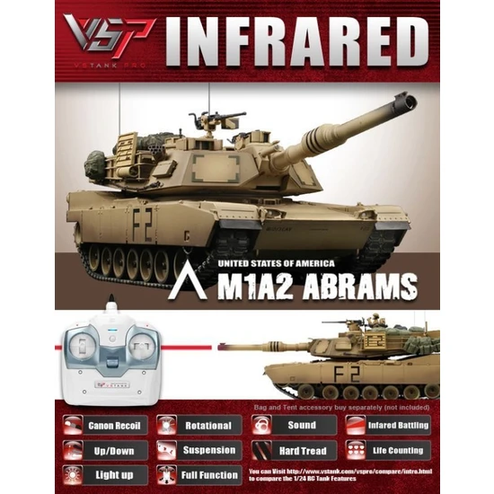 Infrared Series Us M1A2 Abrams Desert Tank