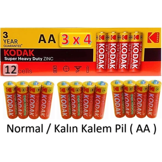 Kodak AA Pil 12'li