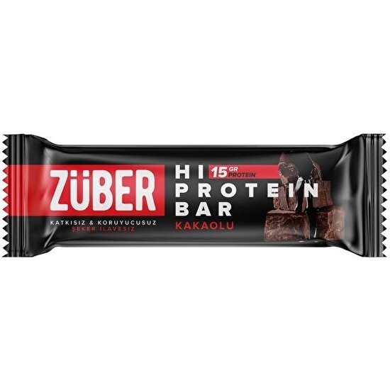 Züber Kakaolu Yüksek Protein Bar 12 x 45 gr