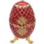 Faberge Yumurta Swarovski Taşlı Lüks Mücevher Kutusu Kırmızı 10CM 2