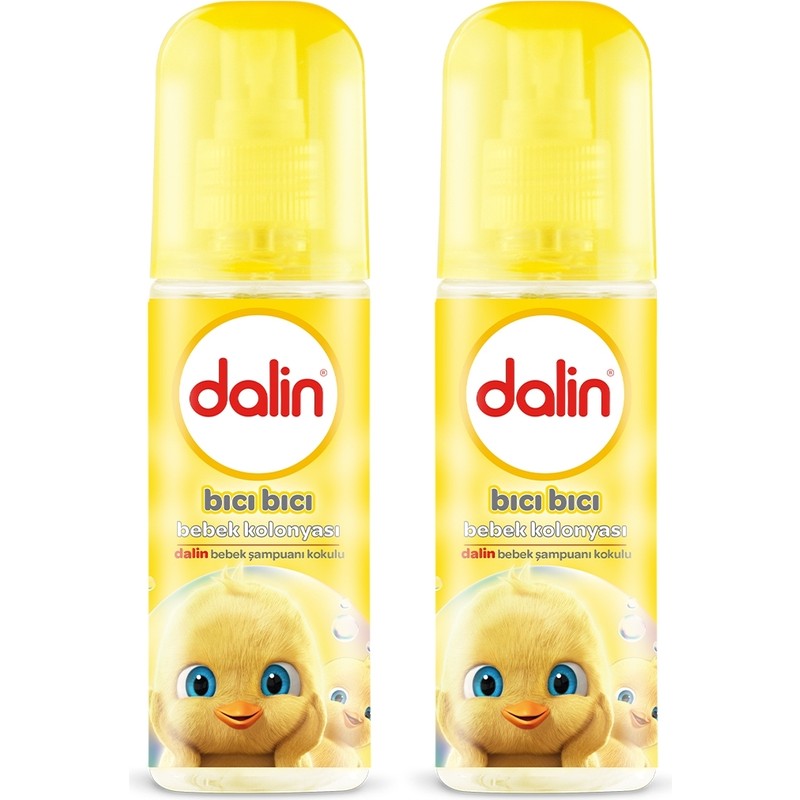Dalin Bıcı Bıcı Bebek Kolonyası 150 ml x 2 Adet Doğal İçerik Hassas Ciltler için
