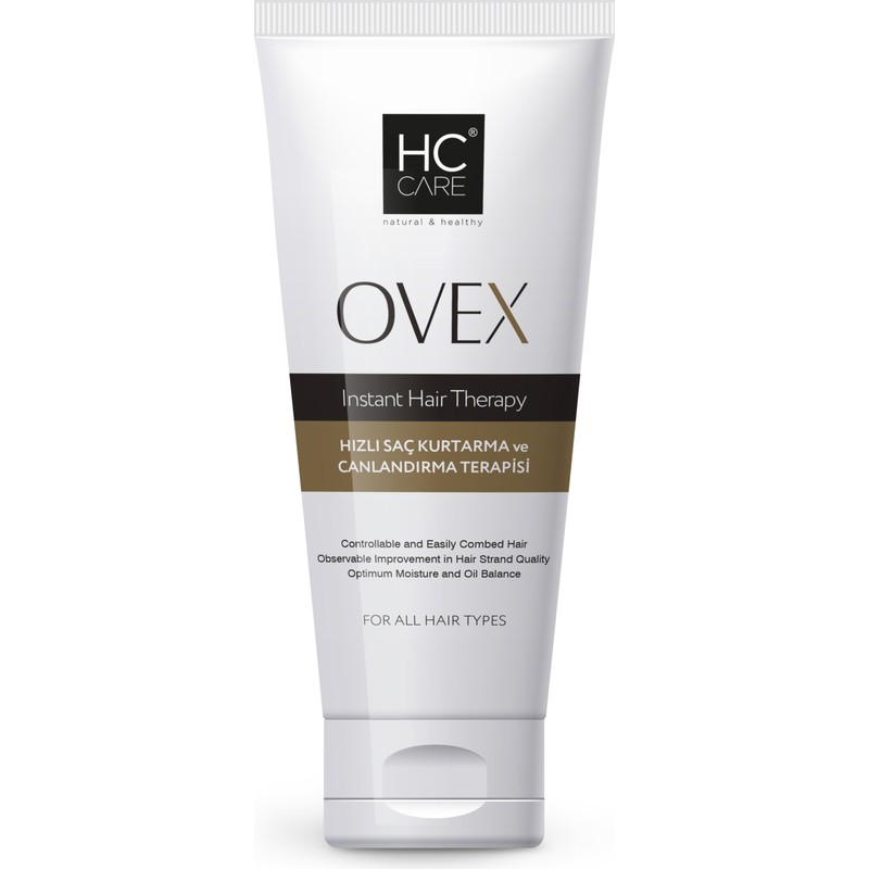 Hc Care Ovex Saç Kremi 200 ml Protein ve Hyaluronik Asit İçeren Onarıcı Canlandırıcı Tüm Saç Tipleri